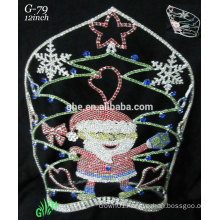 New designs rhinestone royal accessories wholesale tiara Santa Claus crown